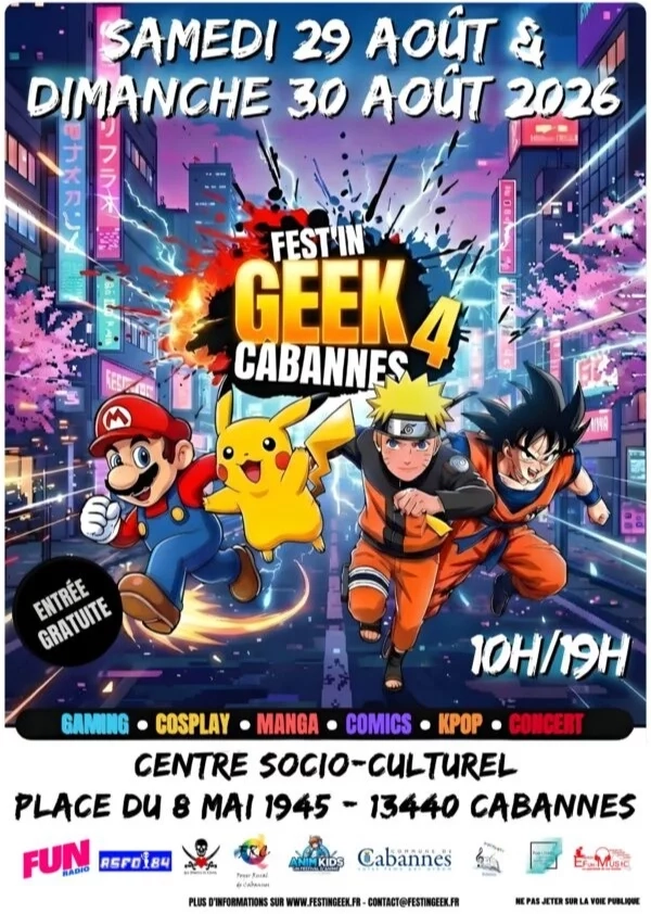 Fest'in geek Cabannes 2026